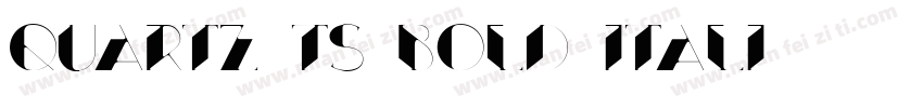Quartz TS Bold Itali字体转换
